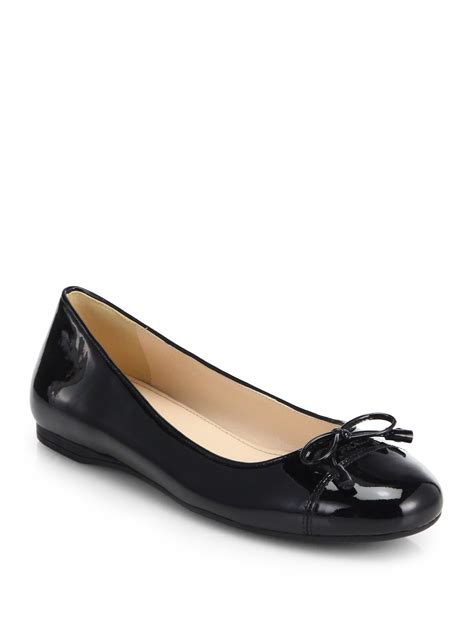 prada ballerina flats with bow.